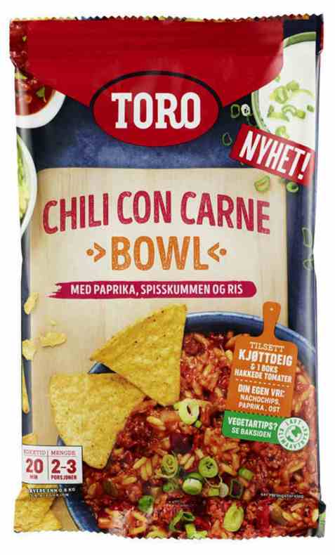 Bilde av Toro chili con carne bowl.