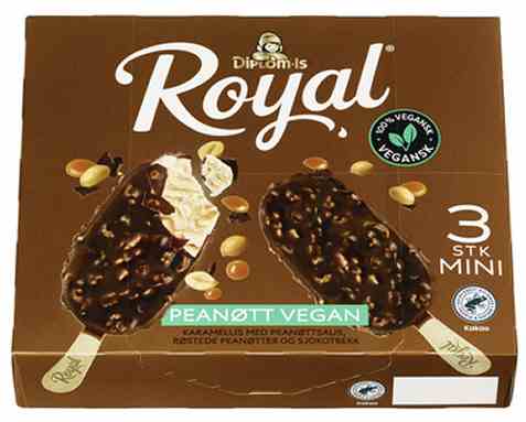 Bilde av Diplom-is Royal Peanøtt Vegan 3pk.