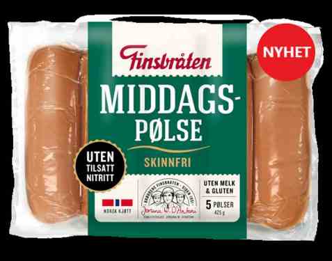 Bilde av Finsbråten middagspølse skinnfri.