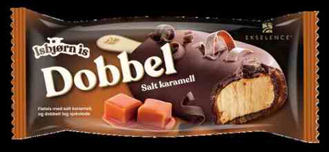 Bilde av Isbjørn Is Ekselence Dobbel Salt Karamell.