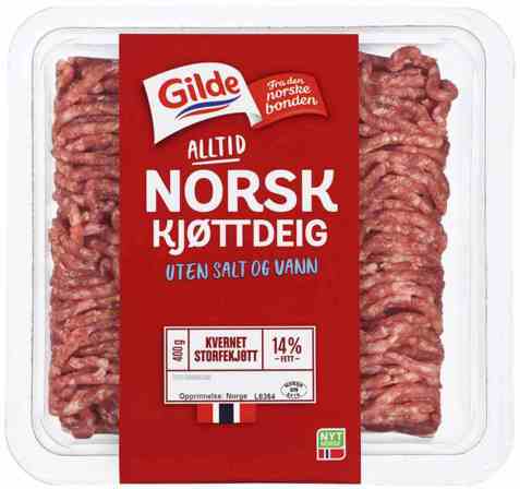 Bilde av Gilde Kjøttdeig uten vann og salt.