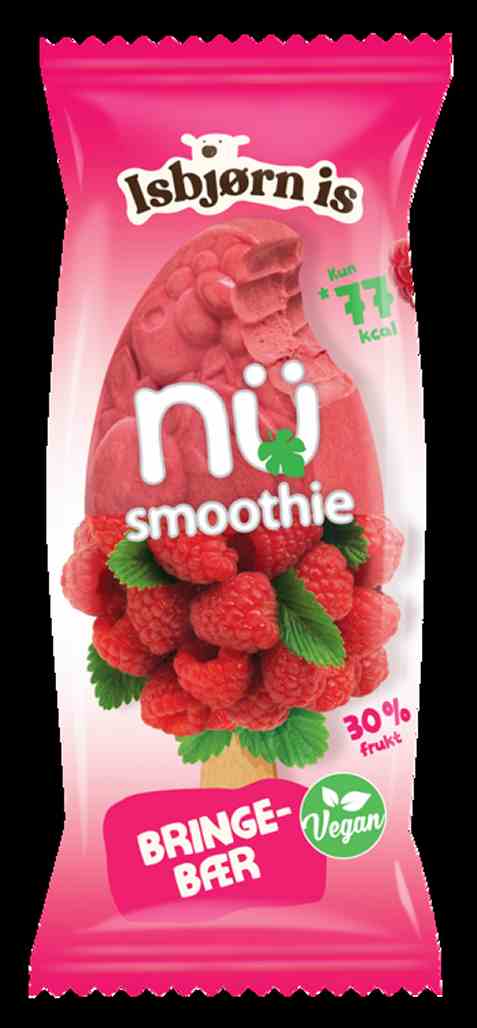 Bilde av Isbjørn Is Nü Smoothie Bringebær.