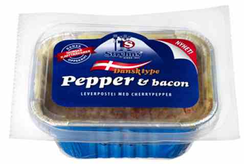Bilde av Stryhns pepper og baconpostei.