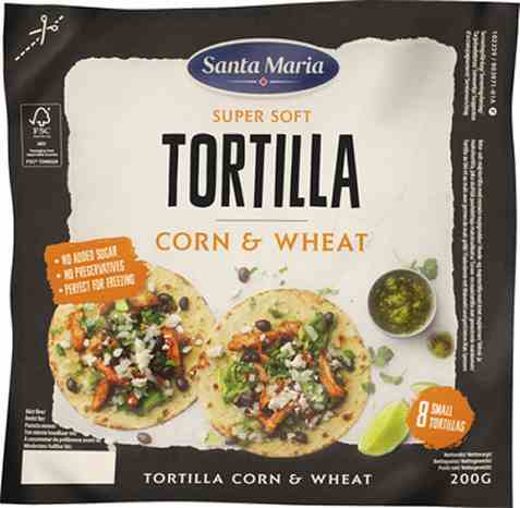 Bilde av Santa Maria tortilla corn and wheat small.