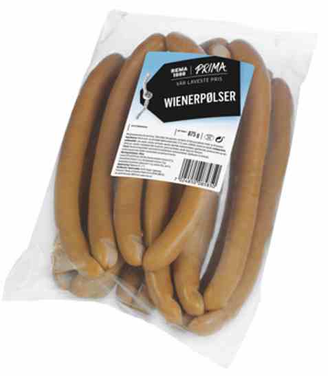 Bilde av Rema 1000 prima Wienerpølse 875gr.