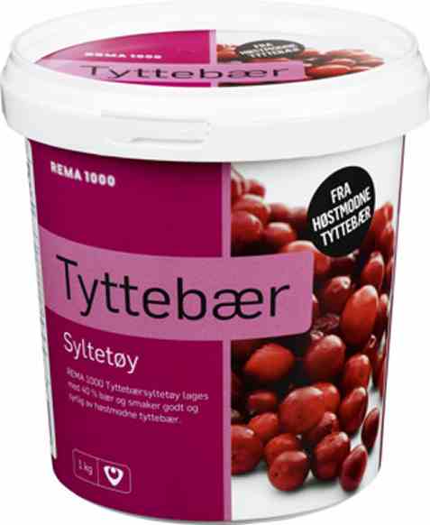 Bilde av Rema 1000 tyttebærsyltetøy 1kg.