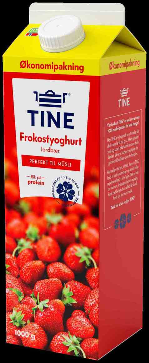 Bilde av Tine Frokostyoghurt Jordbær.