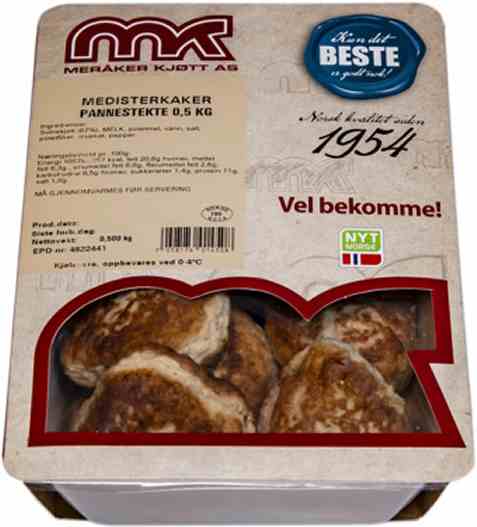 Bilde av Meråker kjøtt medisterkaker stekt 500gr.