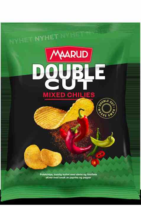 Bilde av Maarud potetgull double cut mixed chilies.