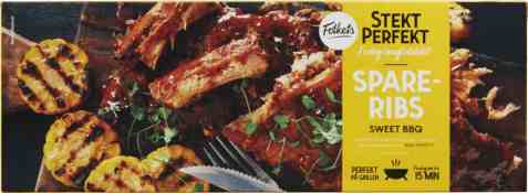 Bilde av Folkets-Spareribs Sweet Bbq Ca600g.