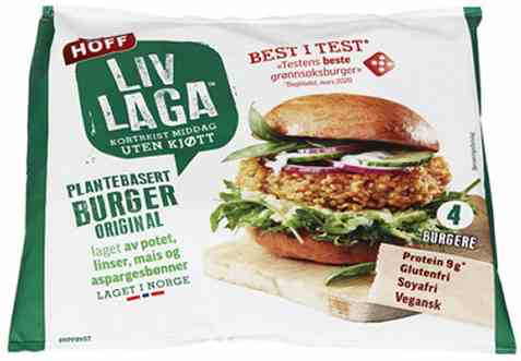 Bilde av Hoff Liv Laga Plantebasert burger.
