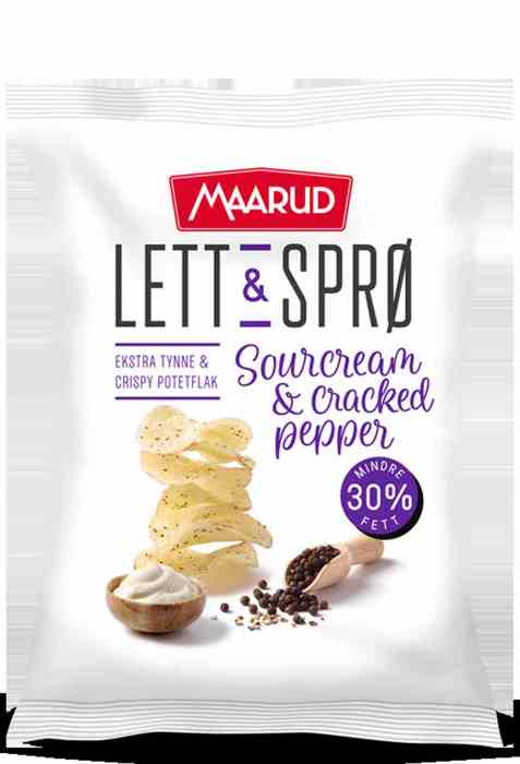 Bilde av Maarud Lett & Sprø Sourcream & Cracked Pepper.