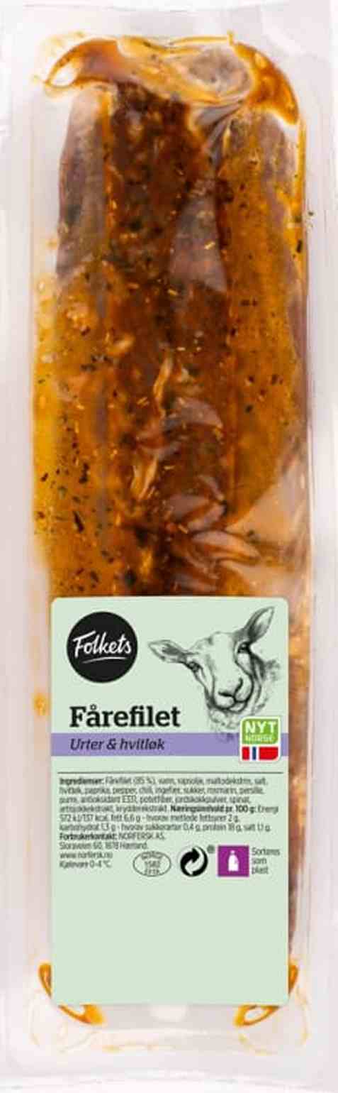 Bilde av Folkets Fårefilet Chili&Hvitløk Ca450g. Bilde av Folkets Fårefilet Chili&Hvitløk Ca450g.
