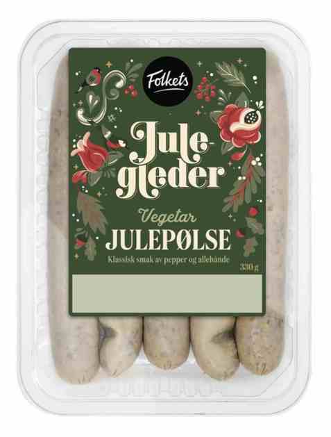Bilde av Folkets julepølse vegetar. Bilde av Folkets julepølse vegetar.