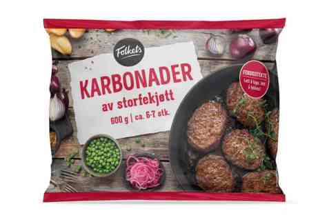 Bilde av Folkets Karbonader Av Storfekjøtt 600g.