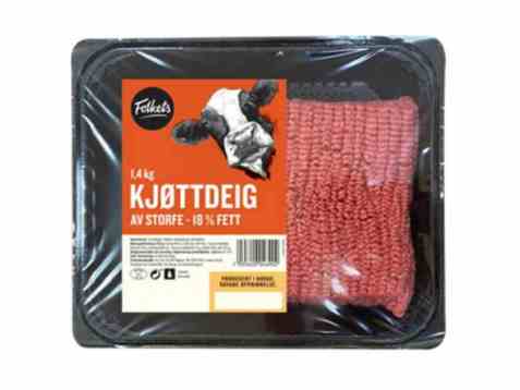 Bilde av Folkets kjøttdeig av storfe 1,4kg.