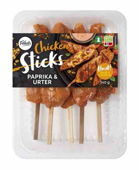 Bilde av Folkets Kylling Sticks Paprika&Urter 240gr.