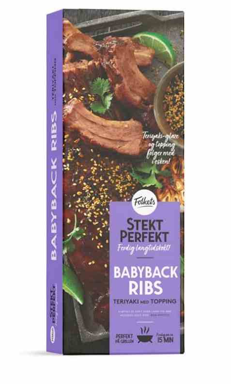 Bilde av Folkets Svin Babyback Ribs Teriyaki Ca660g.