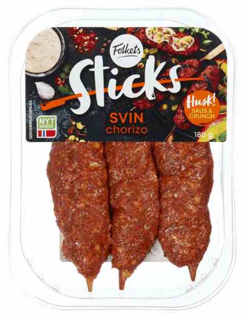 Bilde av Folkets Svin Sticks Chorizo 180g.