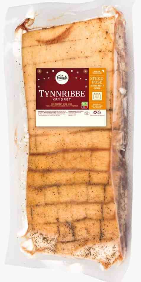 Bilde av Folkets Svin Tynnribbe i Stekepose 1,3kg.