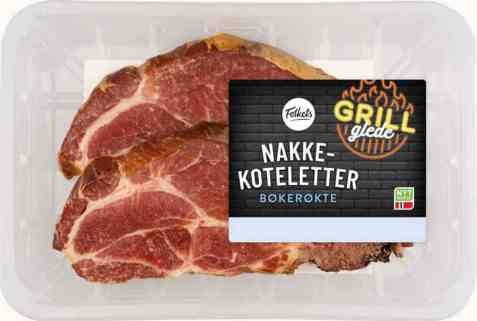 Bilde av Folkets Svin Nakkekotelett Bøkerøkt 500g.