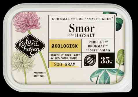 Bilde av Kolonihagen Meierismør med havsalt. Bilde av Kolonihagen Meierismør med havsalt.
