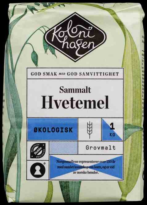 Bilde av Kolonihagen Sammalt hvetemel. Bilde av Kolonihagen Sammalt hvetemel.