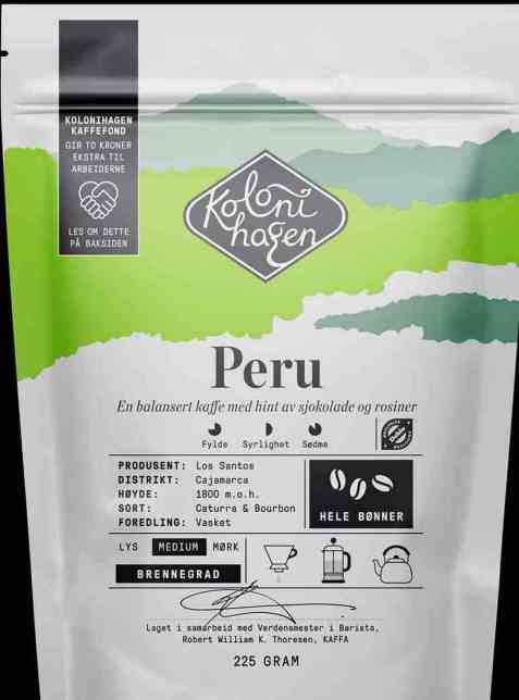 Bilde av Kolonihagen Hele kaffebønner fra Peru.