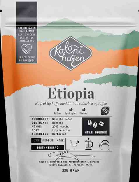 Bilde av Kolonihagen Hele kaffebønner fra Etiopia.