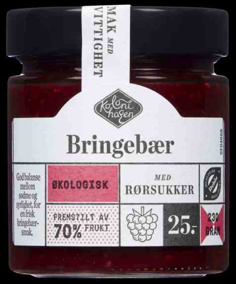 Bilde av Kolonihagen Bringebær­syltetøy.