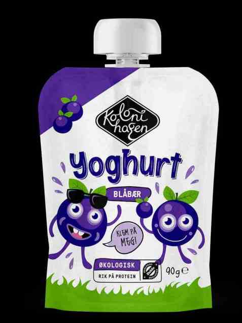 Bilde av Kolonihagen Klemmeyoghurt blåbær.