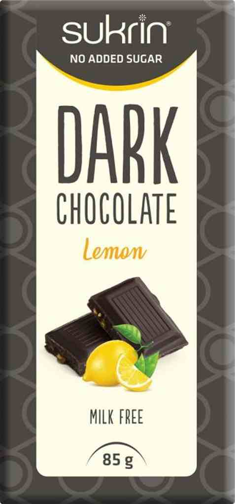 Bilde av Sukrin Dark chocolate lemon.
