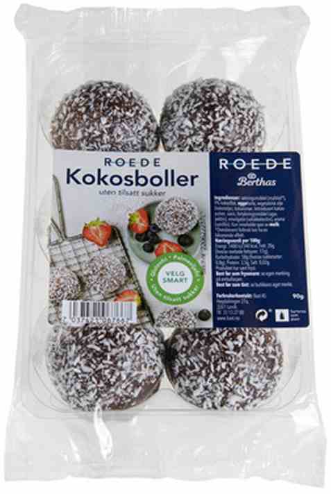 Bilde av Berthas Kokosboller u/Sukker 6pk.