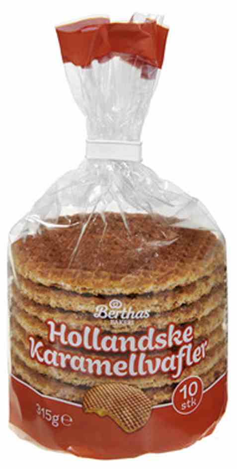 Bilde av Berthas Karamellvafler 10pk 315g.