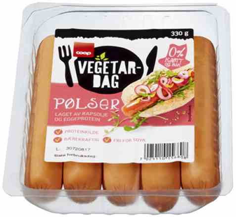 Bilde av Coop Vegetardag pølser 330gr.