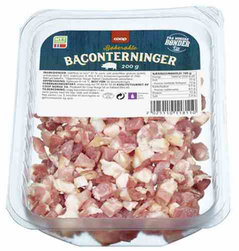 Bilde av Coop Baconterninger 200g.