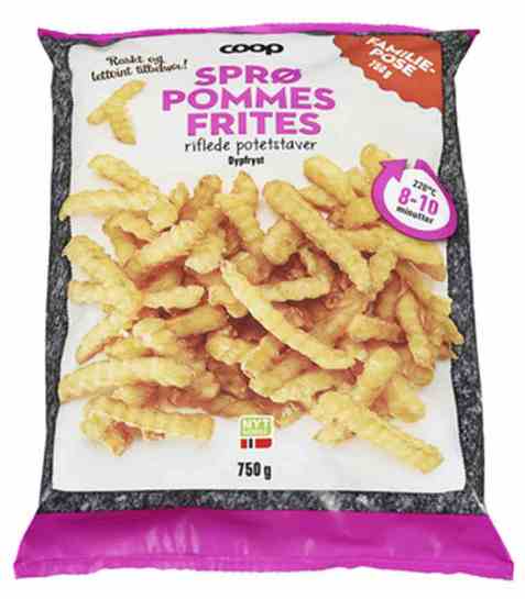 Bilde av Coop Sprø Pommes Frites 750g.