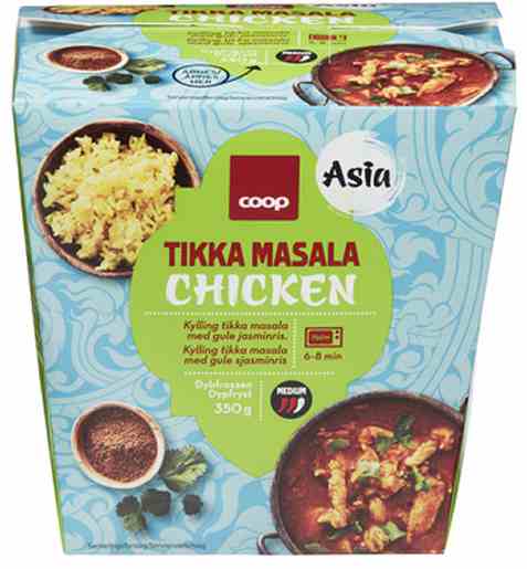 Bilde av Coop Chicken Tikka Masala With Jasmine Rice.