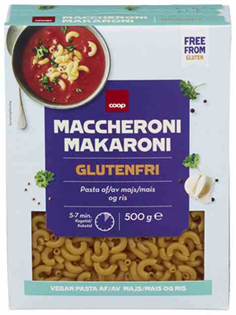 Bilde av Coop makaroni glutenfri.