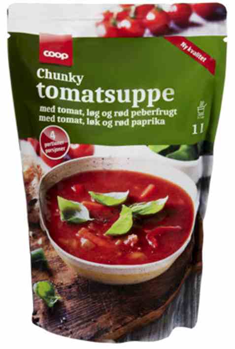 Bilde av Coop chunky tomatsuppe.