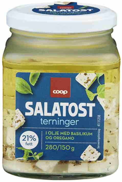 Bilde av Coop Salatostterninger i Olje.