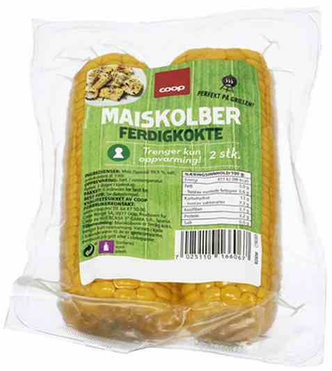 Bilde av Coop maiskolber ferdigkokte 2stk.