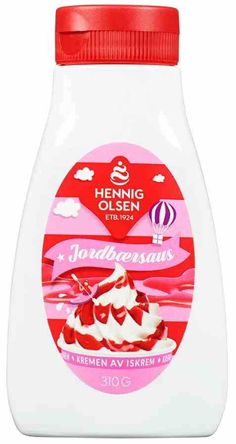 Bilde av Hennig Olsen Jordbærsaus 310gr. Bilde av Hennig Olsen Jordbærsaus 310gr.