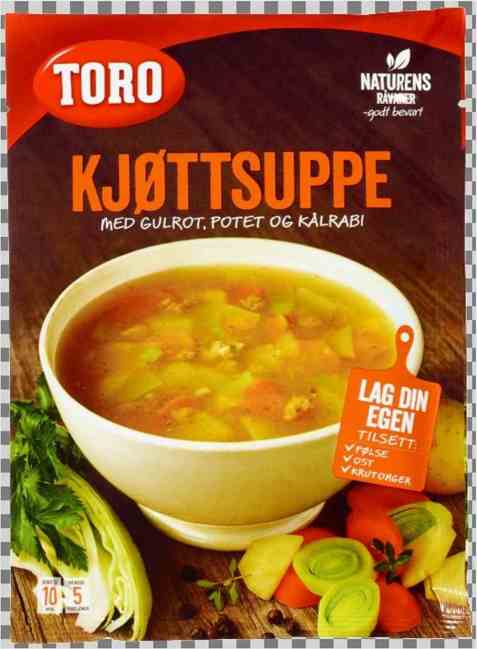 Bilde av Toro kjøttsuppe med grønnsaker.