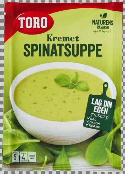 Bilde av Toro kremet spinatsuppe tilberedt.