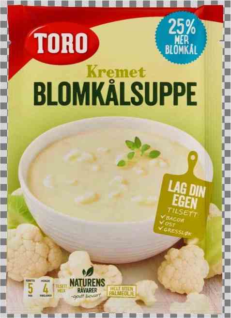 Bilde av Toro kremet blomkålsuppe.