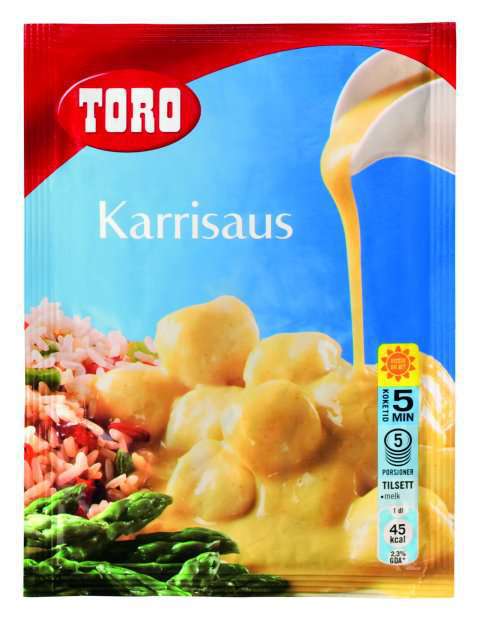 Bilde av Toro karrisaus tilberedt.