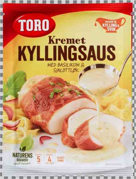 Bilde av Toro kremet kyllingsaus med basilikum og sjalottløk.
