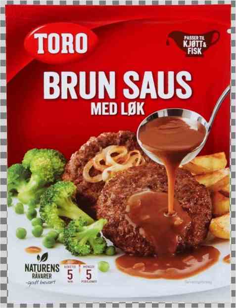 Bilde av Toro brun saus med løk pose tilberedt.