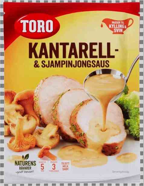 Bilde av Toro kantarell og sjampinjongsaus tilberedt.